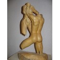 Volage - Buis </br>création sculpture sur bois nu couple figuratif</p>